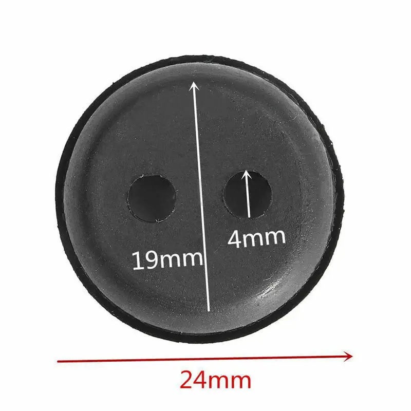 

Black Rubber Grommets Trimmer Lawn Mower Blowers Rubber 10pcs 2 Hole Replacement For Stihl