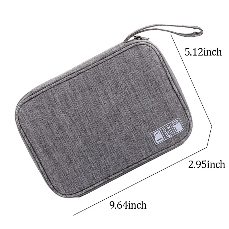 Продажа Дорожный портативный органайзер для кабелей, электронный органайзер, мягкий чехол для переноски USB, зарядное устройство, сумка для хранения... Скидка Дорожный портативный органайзер для кабелей, электронный органайзер, мягкий чехол для переноски USB, зарядное устройство, сумка для хранения...