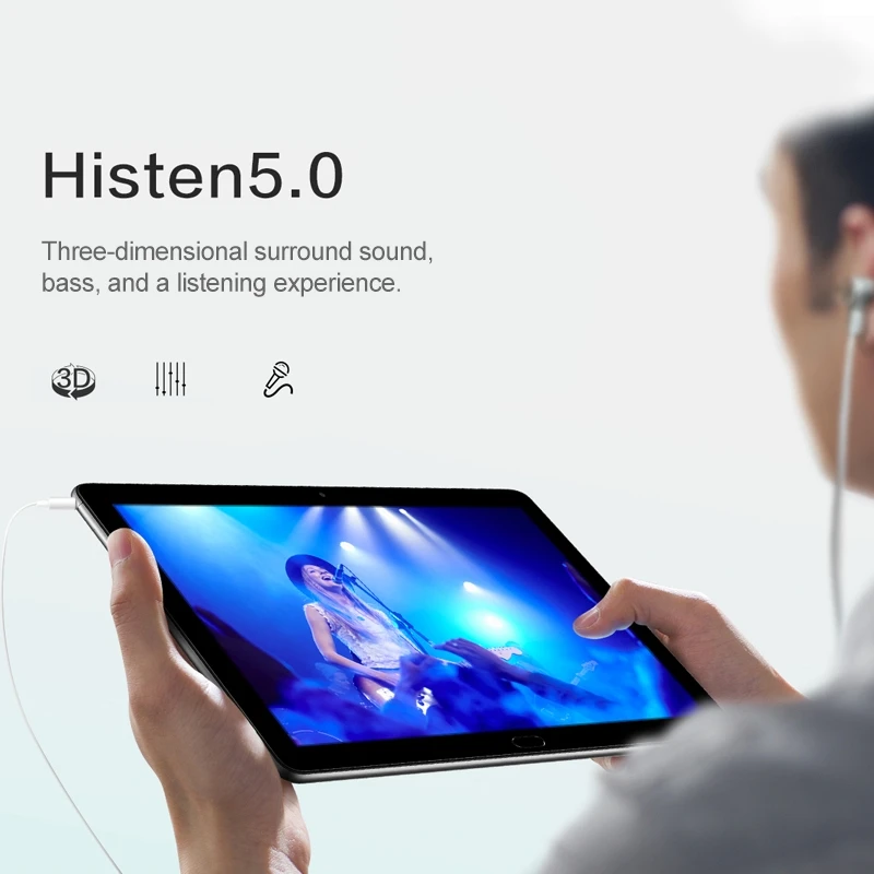 huawei Honor Tab 5, AGS2-AL00HN, 4G, планшет с функцией звонка, ПК, 10,1 дюймов, 4 ГБ, 64 ГБ, Android 8,0, Hisilicon Kirin 659, четыре ядра