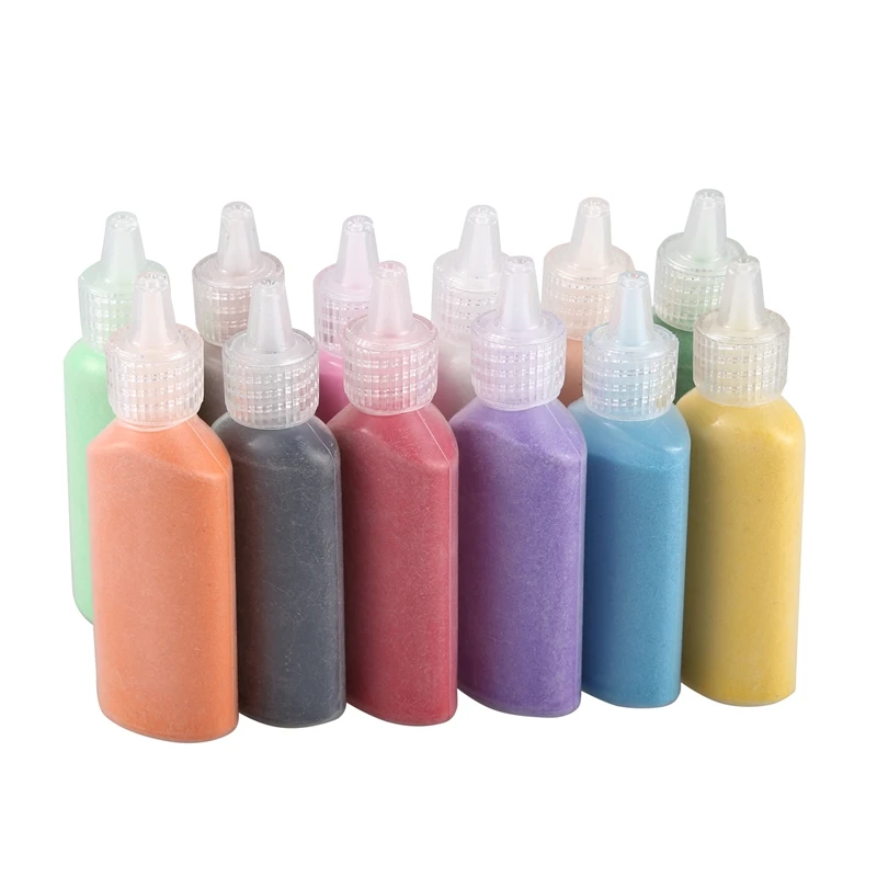 

12 упаковок игрушек живописная Песочная живопись в 12 ярких цветах