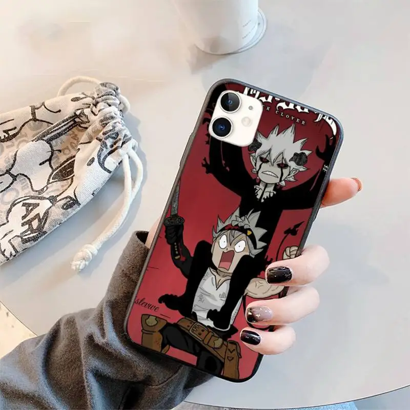 

Anime Black Clover Phone Case for iPhone 11 12 mini pro XS MAX 8 7 6 6S Plus X 5S SE 2020 XR