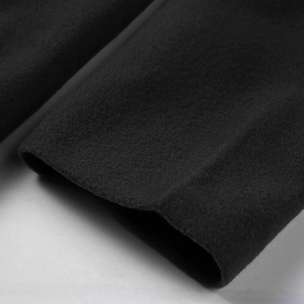 

Womens elegant Long Winter Lapel Wool Coat Button Trench Loose Plus belted Overcoat solid color coats Female Outerwear