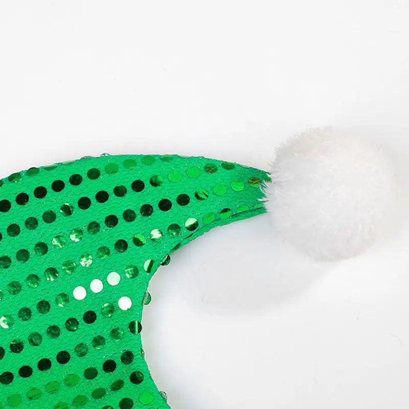 

Christmas Hat Sequin Xmas Santa Hat for Christmas Costume Party and Holiday Event