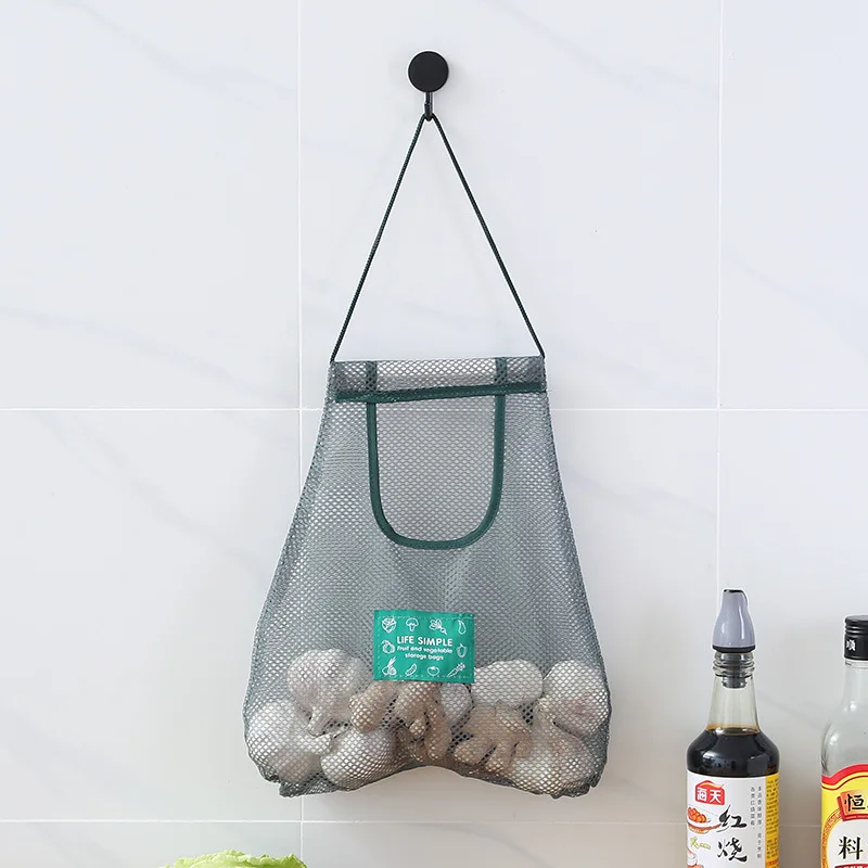 

Kitchen Onion Potato Storage Bag Hangable Fruit And Vegetable Storage Mesh Bag Garlic Onion Hanging Bag Storage Bag Organizer