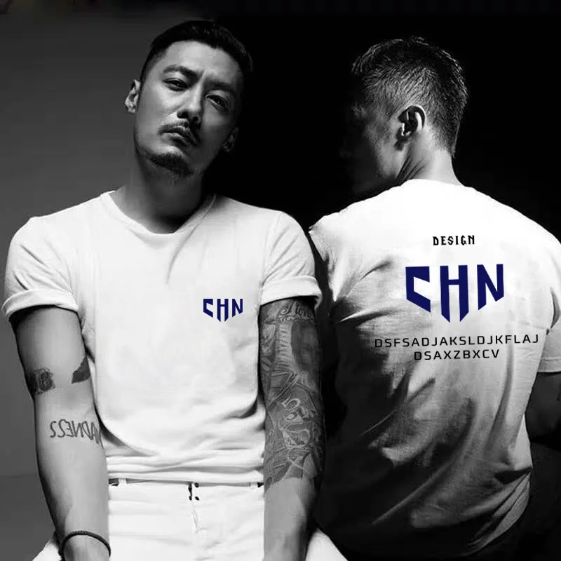 

2021 New Men's Short-Sleeved T-shirt Fashion Anime Print Top Summer Pure Cotton Loose And Comfortable Bottoming Shirt