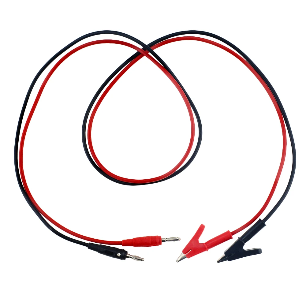 1 шт. силиконовый кабель с зажимом типа крокодил 4 мм|Щипковые зажимы| |