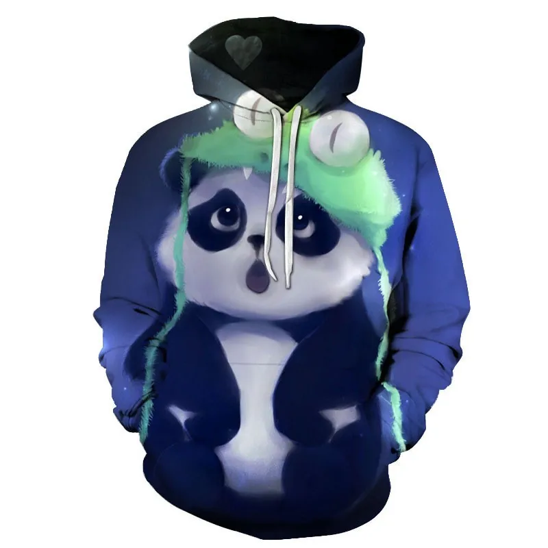

2021 New China National Treasure Giant Panda Animal Printing Fashion Casual Style Hoodie 3D Printing Men's Women's Children's Sw