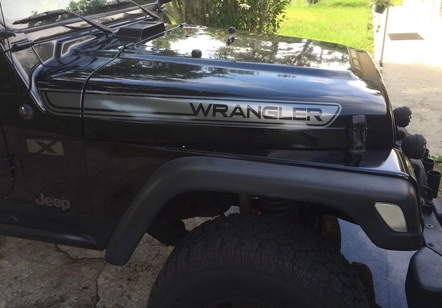 Для 1 пары/2 шт Jeep Wrangler JK 07-17 Набор наклеек JK 2 шт в полоску набор
