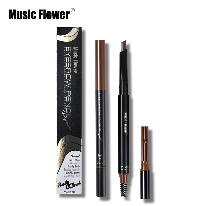 Брендовый карандаш для бровей с музыкой и цветами макияжа глаз матовый нюдовый 3