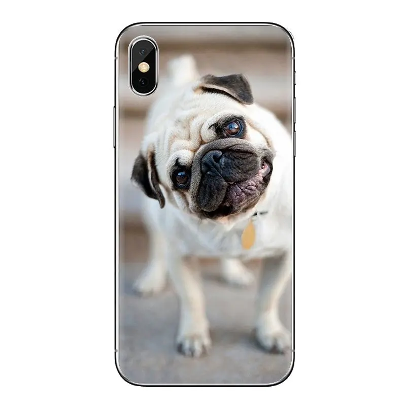 2018 new Cute cartoon pug Silicone Cover Bag For Huawei P Smart Y6 P8 P9 P10 Plus Nova P20 Lite Pro Mini 2017 SLA-L02 SLA-L22 2i |