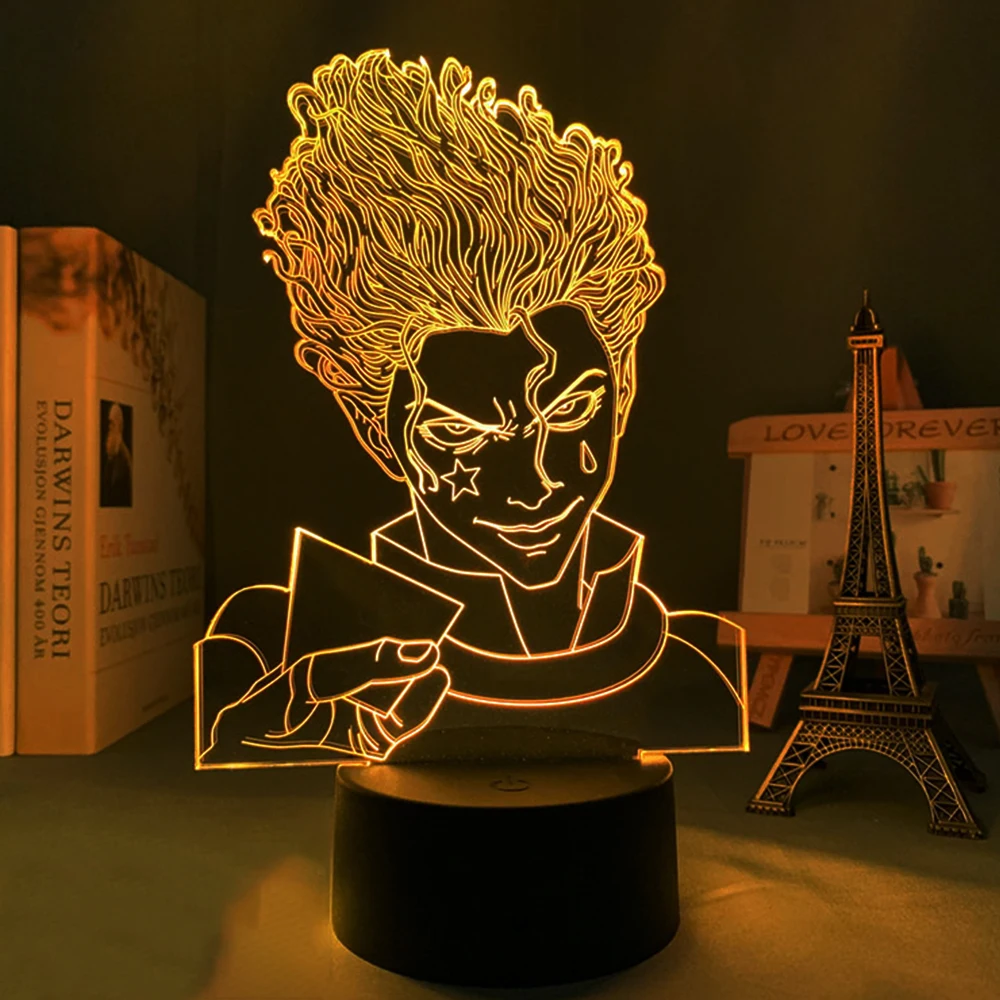 Акриловая 3d Аниме лампа Ночной светильник Охотник аниме s для спальни Мультяшные