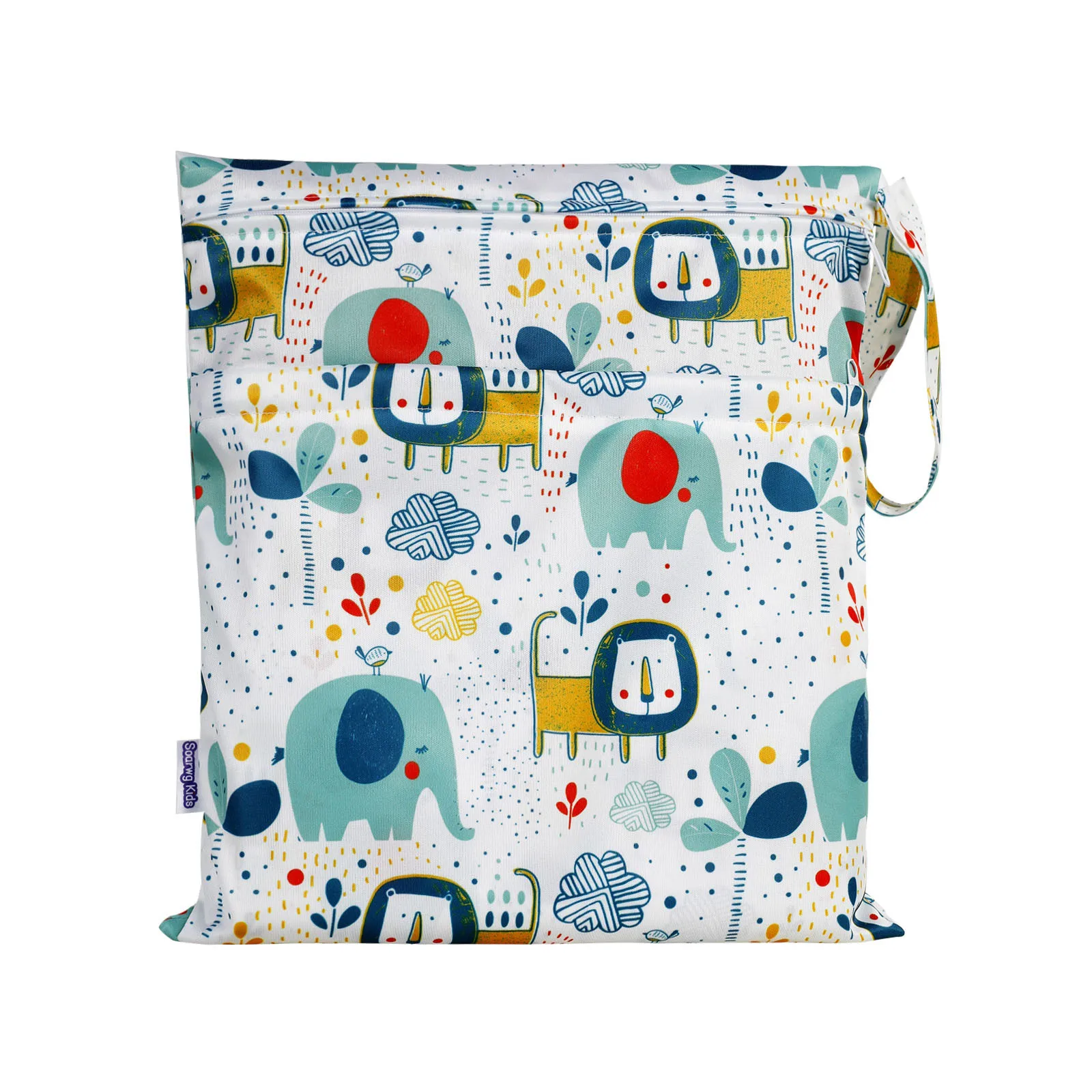 

Multifunctional Waterproof Recycled Double-layer Zipper Square Women Reusable Nappy Baby Diaper Wetbag Baby StrolleR bag