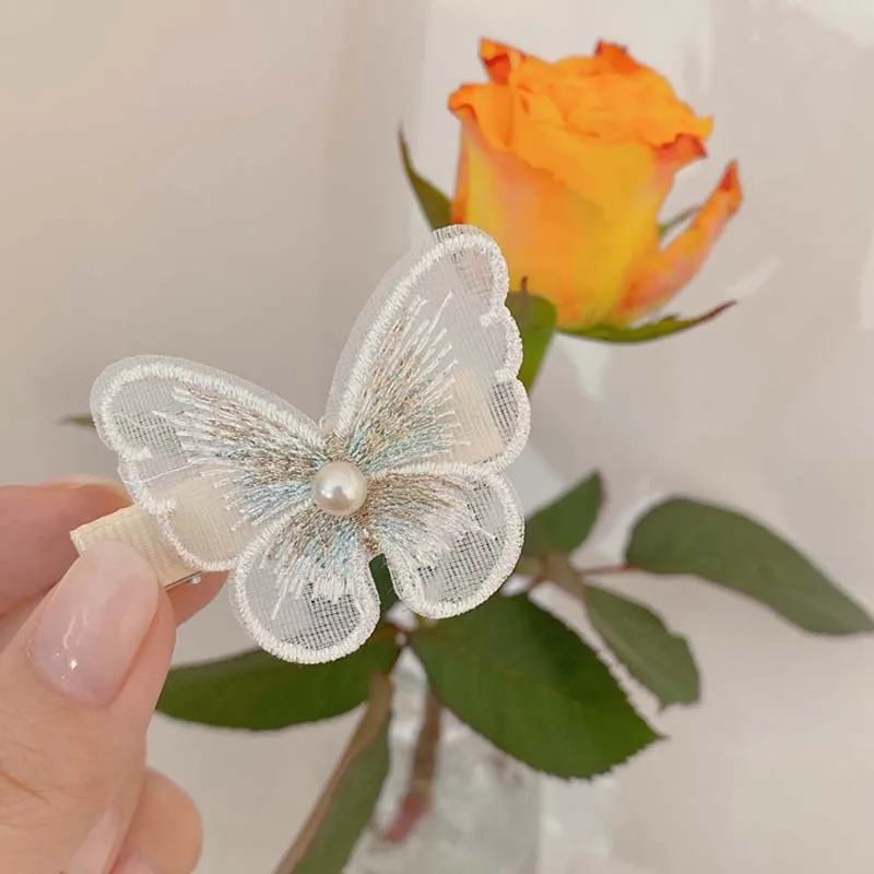 Корейская мода сетчатые заколки для волос девочек Женская кавайная тока