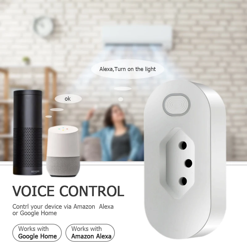 Бразильский Умный дом WiFi Разъем беспроводной WIFI Пульт дистанционного управления