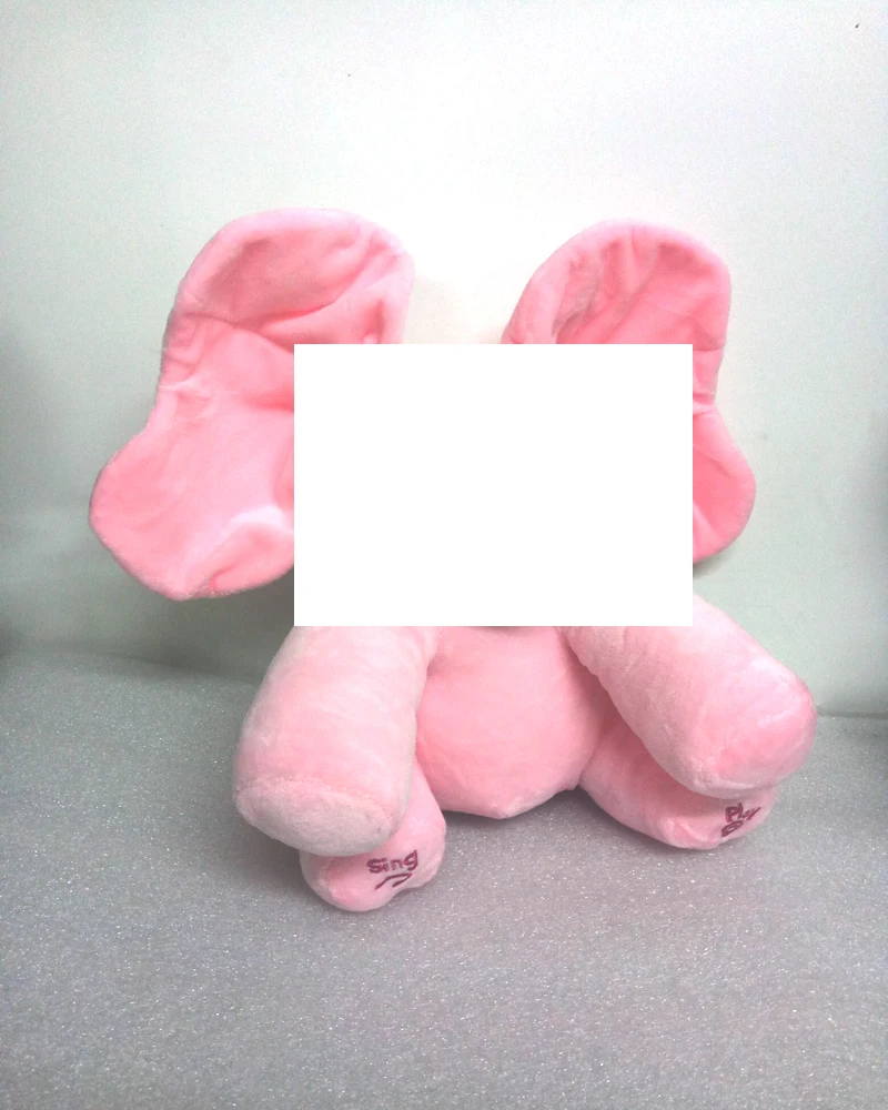 Плюшевая игрушка в виде слона Поющая музыку электрическая подарок на день