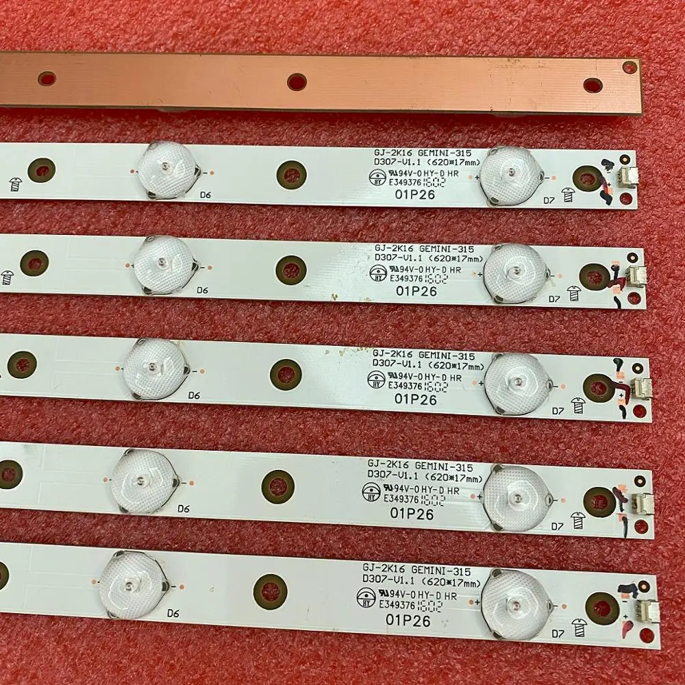 Светодиодная лента 15 шт./лот для подсветки 32PFS6401 флэш 32PHS5301 LB32080 V0 32LH500D GEMINI 01P26 01N18