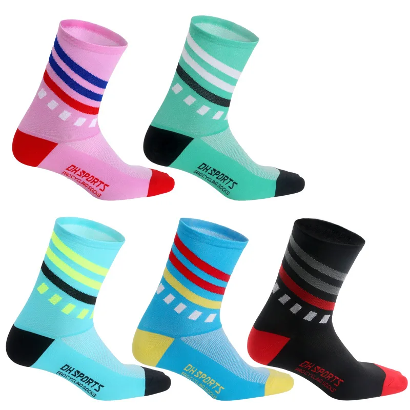 Женские носки для велоспорта Компрессионные средней длины велосипедные гонок