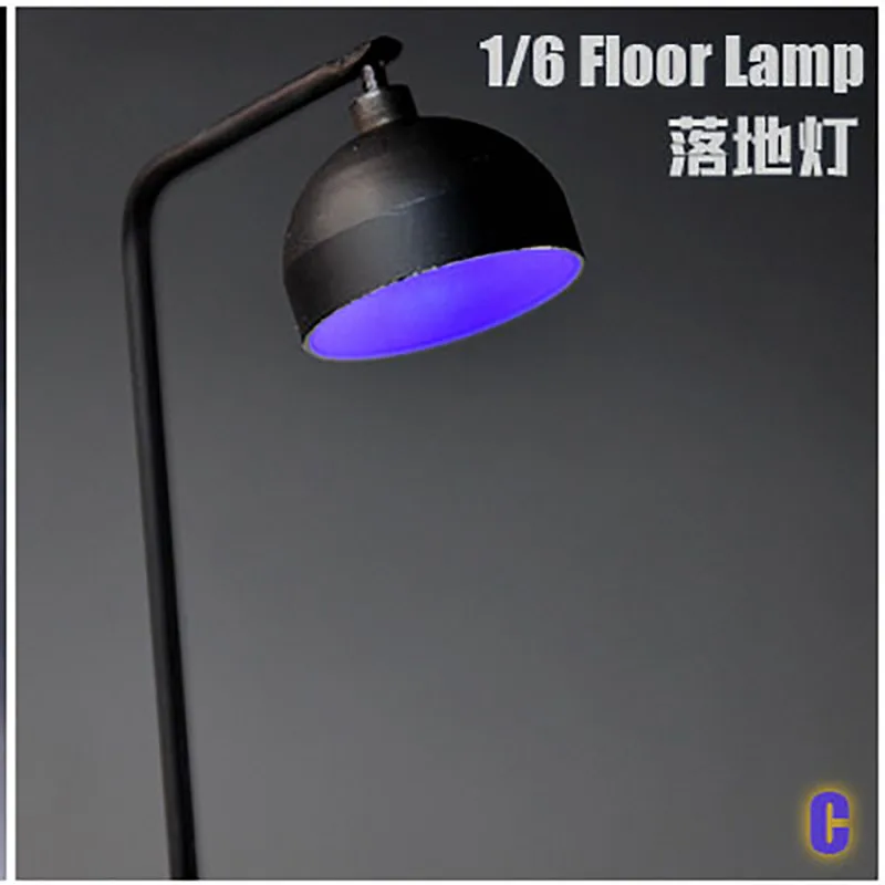 

1/6 Scale Table Lamp Props Decoration Floor Lamp Scene Accessories ACG-05 Fit 12'' Action Figure Body