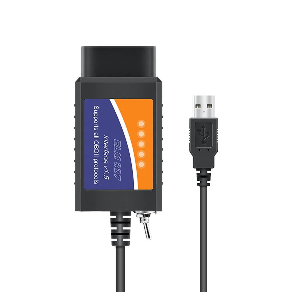 

ELM327 OBD2 сканер USB v1.5 Bluetooth считыватель кодов OBD/OBDII OBD2 сканер, изготовленный для Forscan автомобильный диагностический сканер