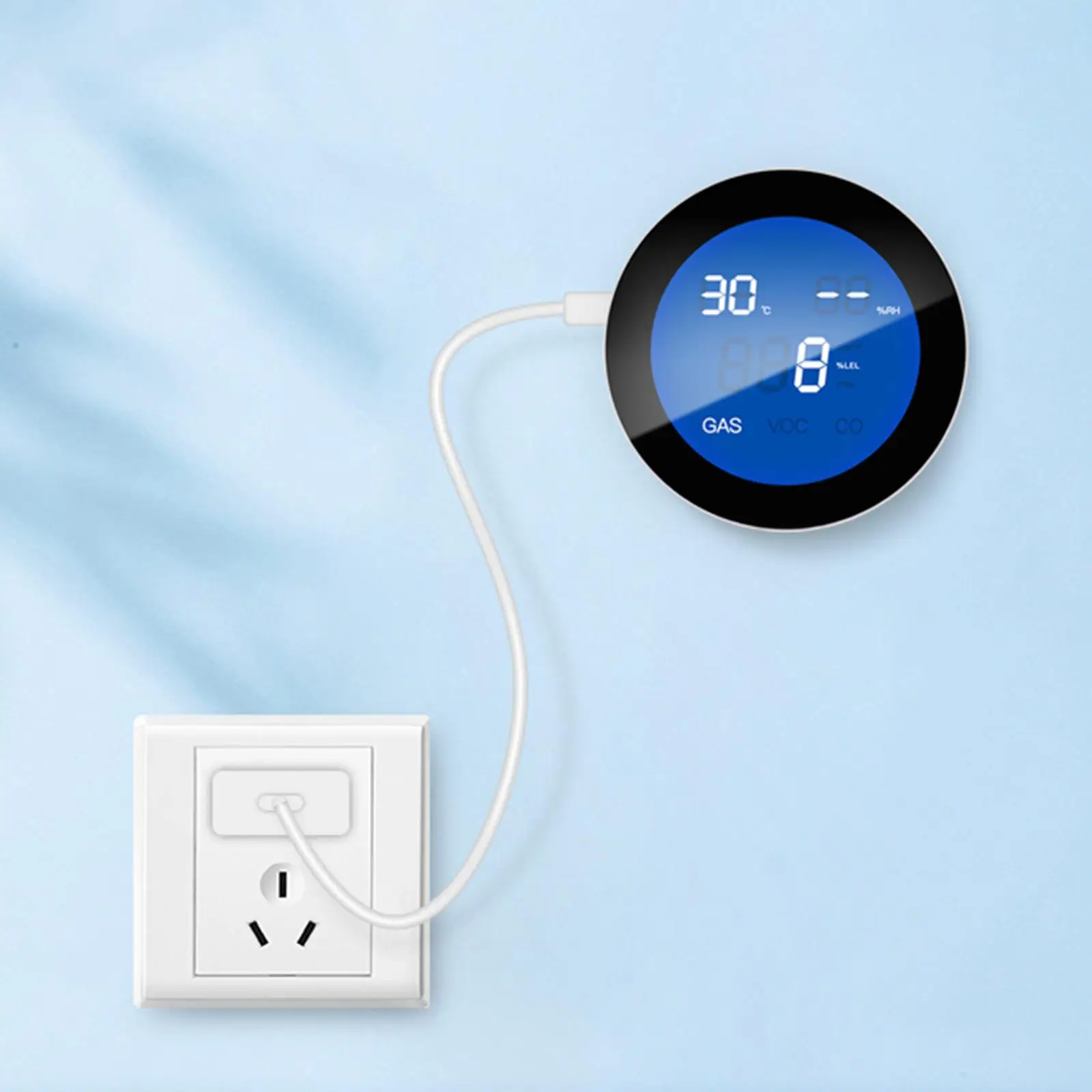 Смарт-детекторы утечки природного газа с Wi-Fi детектор звука и метана тестер