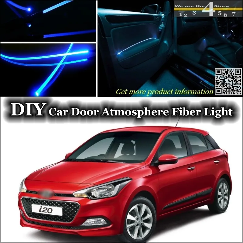 Для hyundai i20 i Gen Elite interior Ambient Light Tuning атмосферное волоконно оптическое освещение