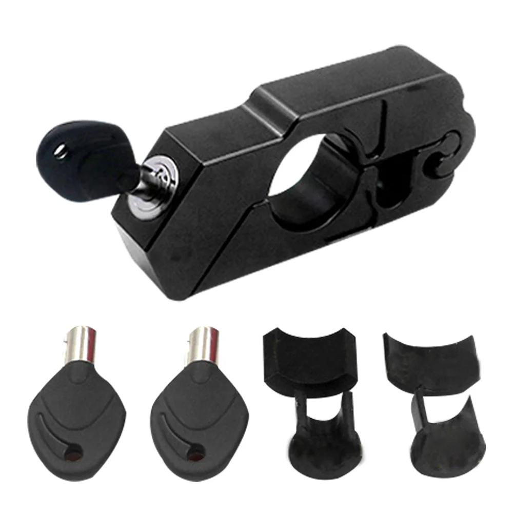 

CNC Aluminum Alloy Lock Motorcycle Handlebar Lock For Moving Parts(Black)