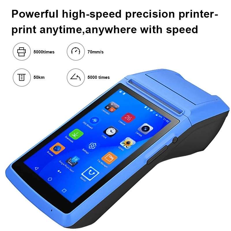 Портативный Android PDA NFC портативный POS терминал считыватель штрих-кодов Bluetooth Wi-Fi 3G