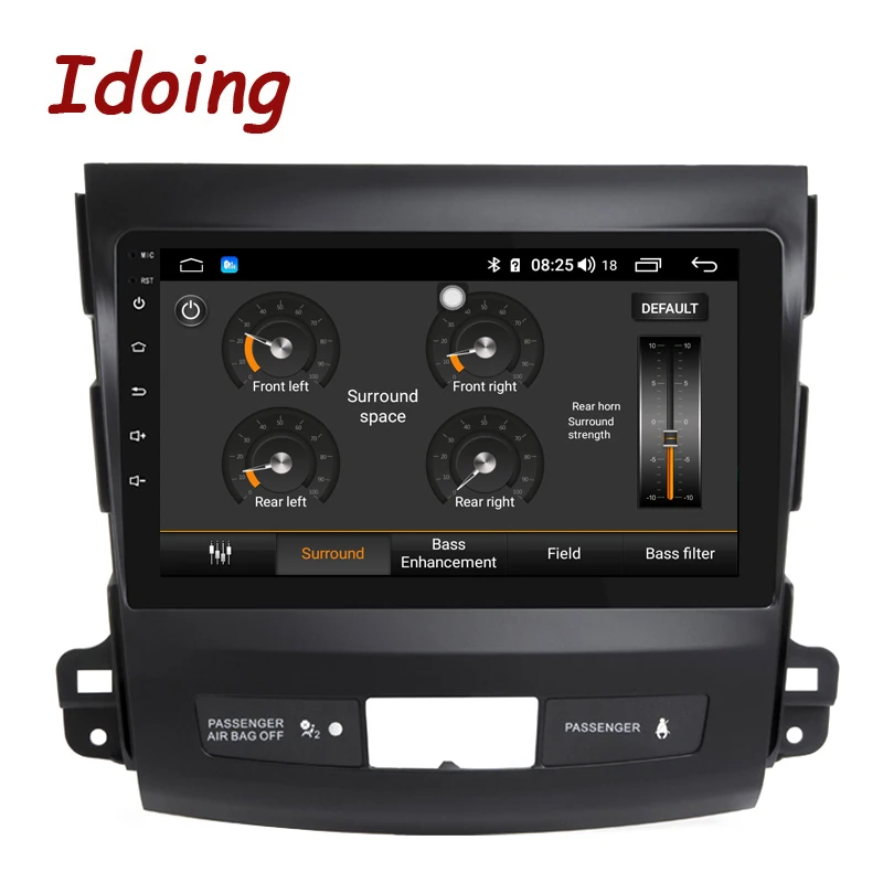 Автомобильный мультимедийный плеер Idoing 9 &quot 4G + 64G 2.5D IPS 8 ядер Android радио для Mitsubishi