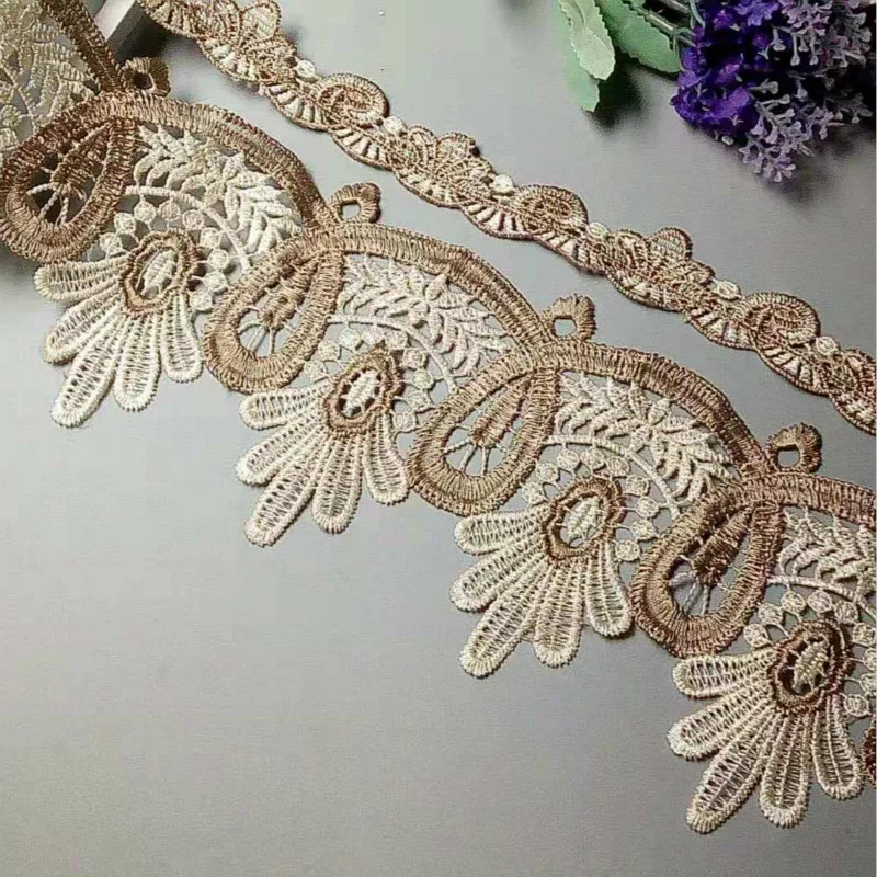 1 ярд 91 см кружевная ткань с цветочной вышивкой для дивана подушки декоративная