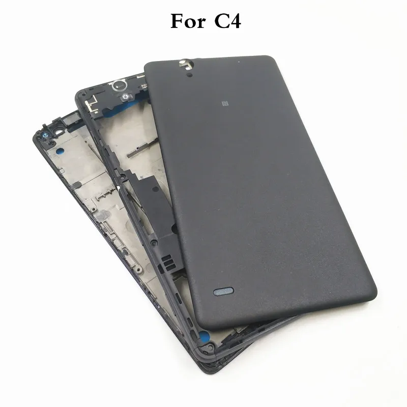 

Полный корпус для Sony Xperia C4 E5303 E5306 средняя пластина Корпус Передняя ЖК-рамка + задняя крышка аккумулятора