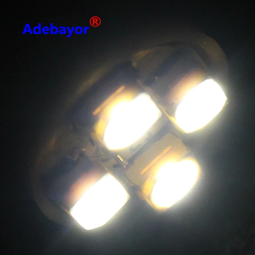 1000 шт. T10 194 W5w 4 SMD 3528 1210 автомобильная светодиодная лампа белого Wholelsaes