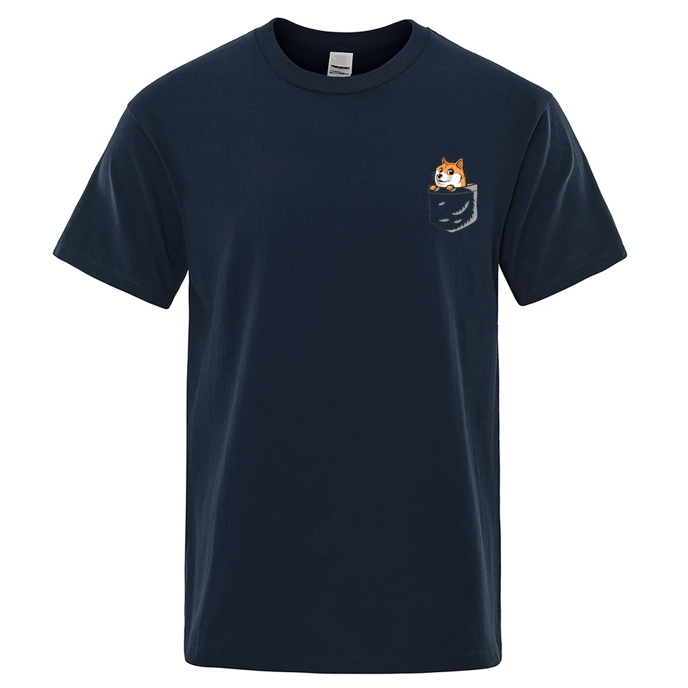 

Summer Cool Men's T Shirts Fashion T-Shirts Pocket Cat Letter Printed Casual Male TShirt Streetwear High Quality Brand Tops Tee