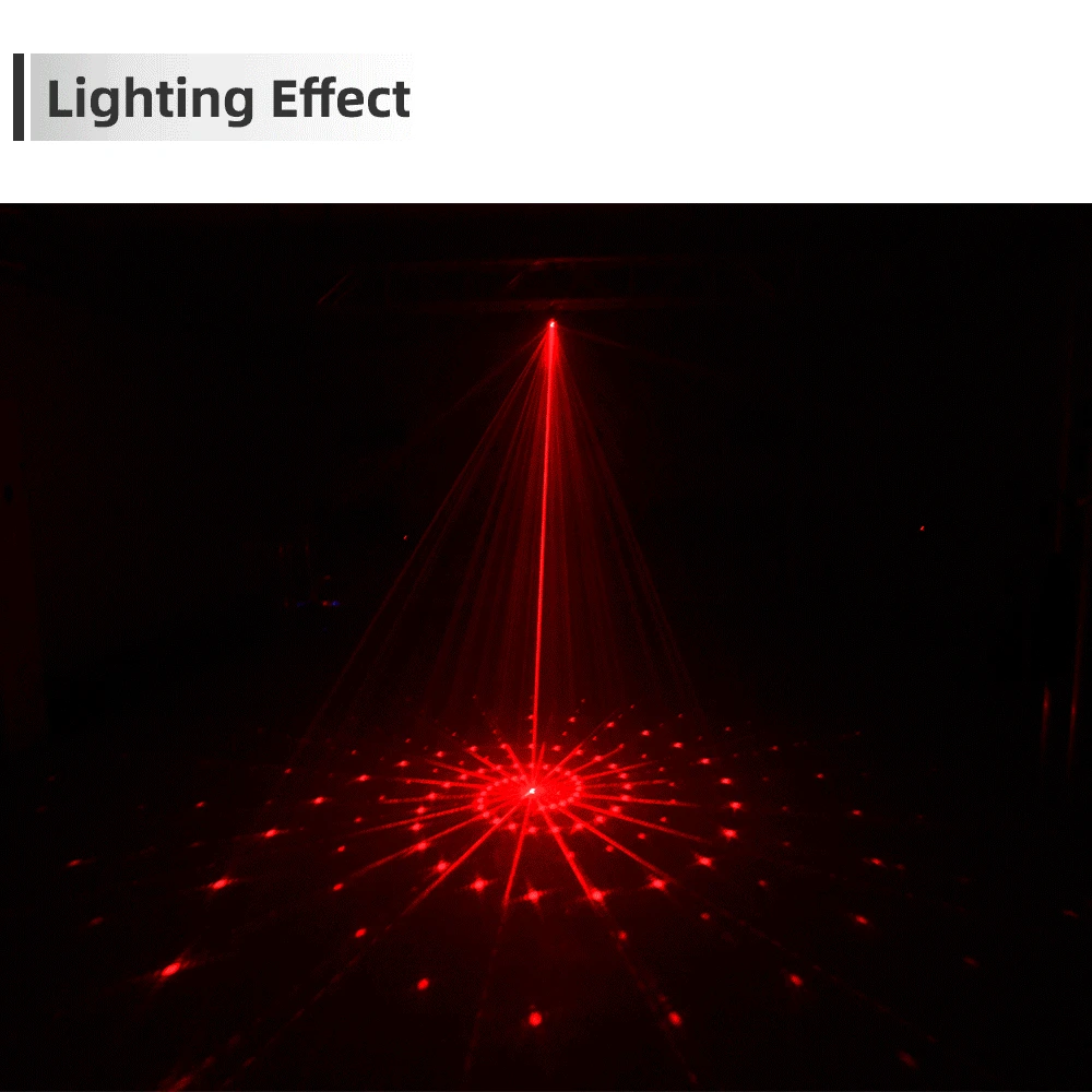 LED RGB сценический лазерный проектор 60 шаблон встроенный аккумулятор домашняя