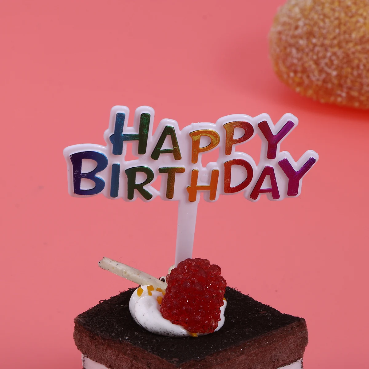 100 шт Красочный Топпер для торта С Днем Рождения буквы пластиковые топперы