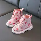 Ботинки детские осенние из искусственной кожи, с принтом