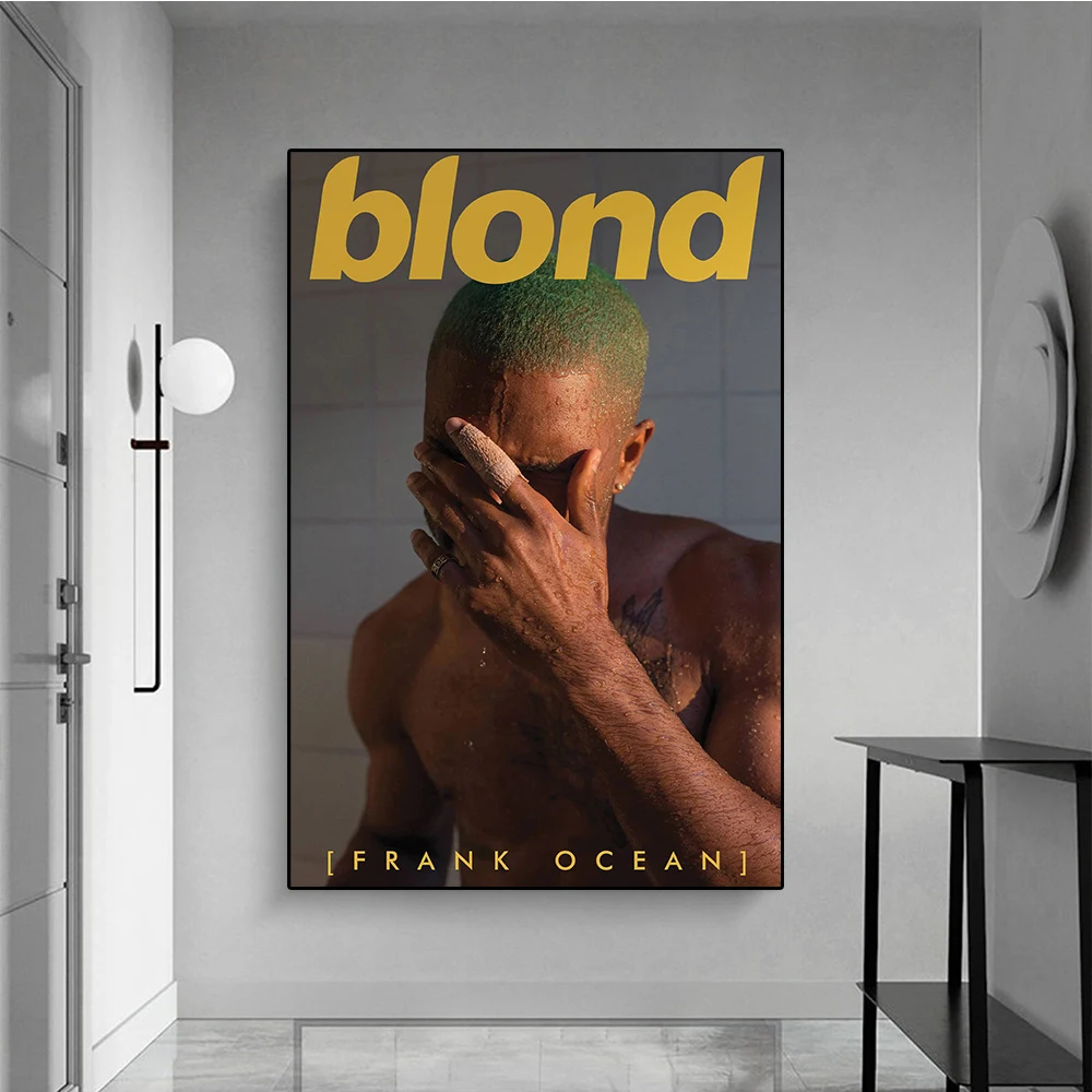 

Painting Frank Blonde Album Artwork Rap Hip Hop Singer Star Picture Poster Prints Wall Art Canvas For Bar Living Room Home Decor
