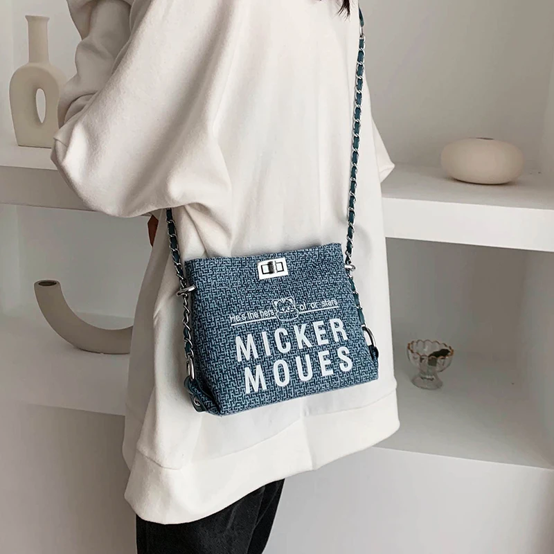 

Simple Women's Shoulder Bag Fashion Women Handbags Canvas Female Small Chain Bags 2020 New Wild Large-capacity Messenger Bags