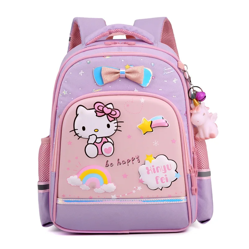 Sanrio сумка Hello Kitty школьная милый мультяшный принцесса девочка твердая оболочка
