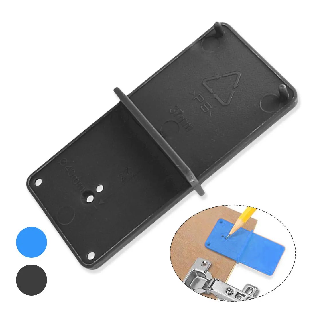 Скрытый чашкой 3 5 см Стиль шарнир координатно-сверлильный сверло руководство +