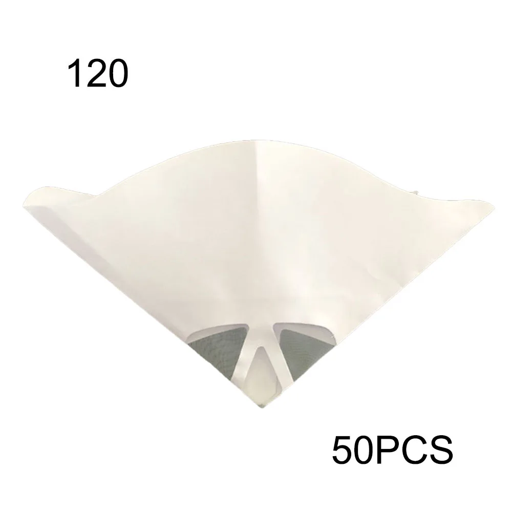 

New 50Pcs Fine Paint Paper Strainers 120 micron Sieve Filter Nylon Mesh Net Funnel Laboratory Supplies Tools School Experimental
