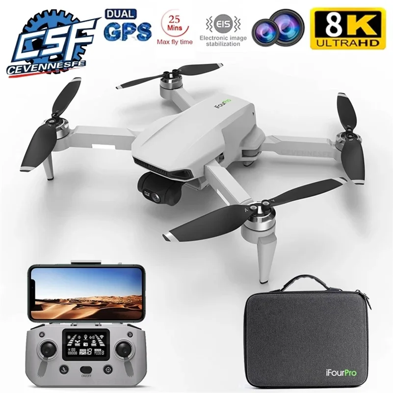 

New HR iCamera4 Drone 8K Professional HD Dual CameraBrushless Motor 3-Axis Mechanical Gimbal 5G GPS Fpv Rc Helicopter Toys Gifts