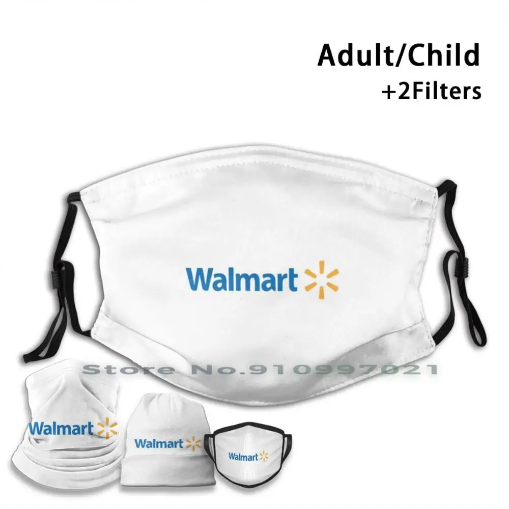 Walmart многоразовая маска для лица с фильтрами детей и взрослых Stuff длинным рукавом