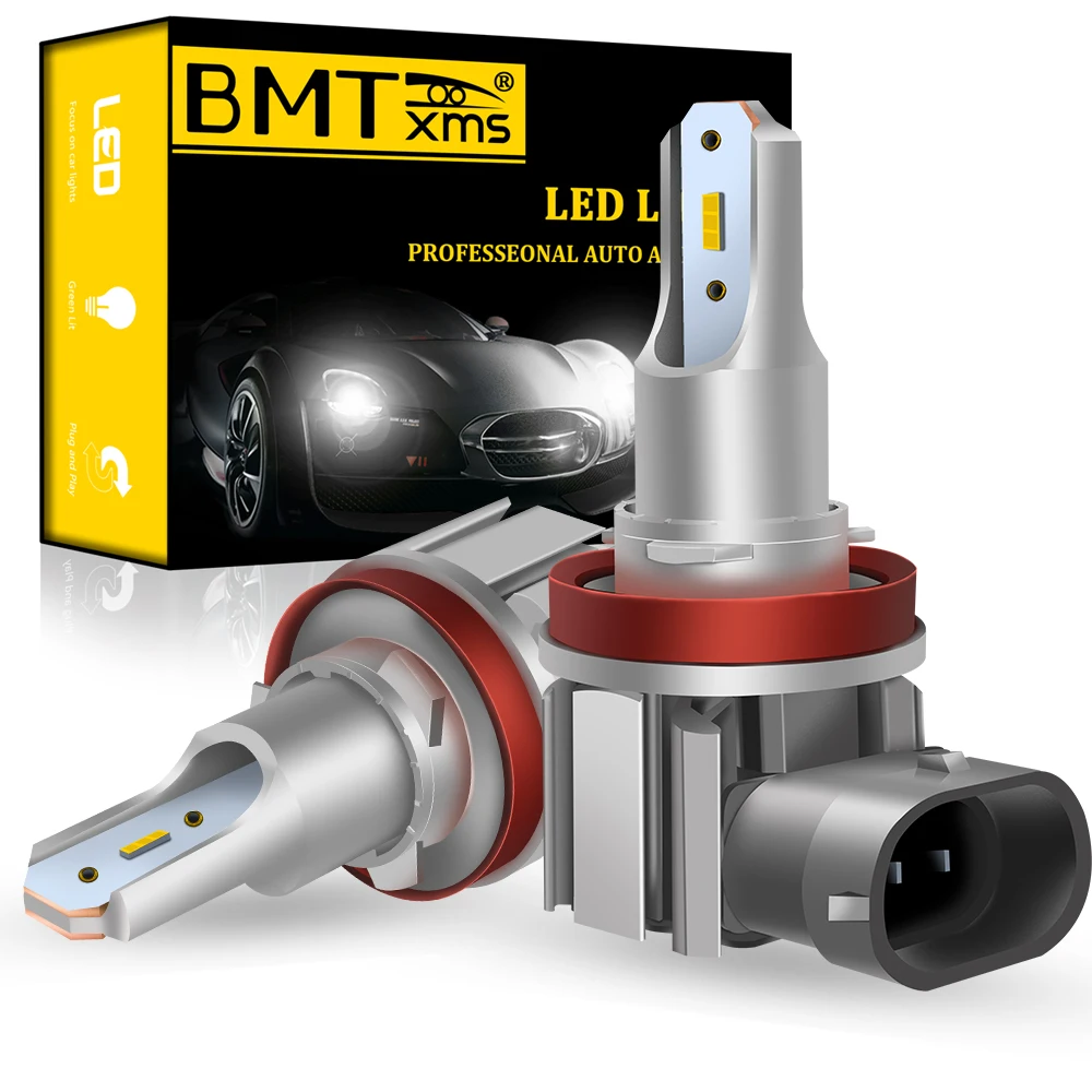 BMTxms 2 шт. H8 H11 Led HB4 9006 HB3 9005 H10 9014 Автомобильная Противо Туманная светильник лампочка