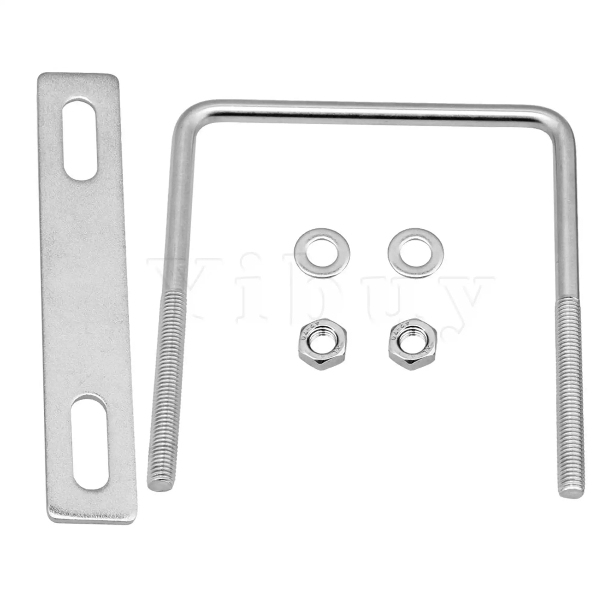

Sliver Square U Shaped Bolt Stainless Steel for Fixed Tube M8x105x130