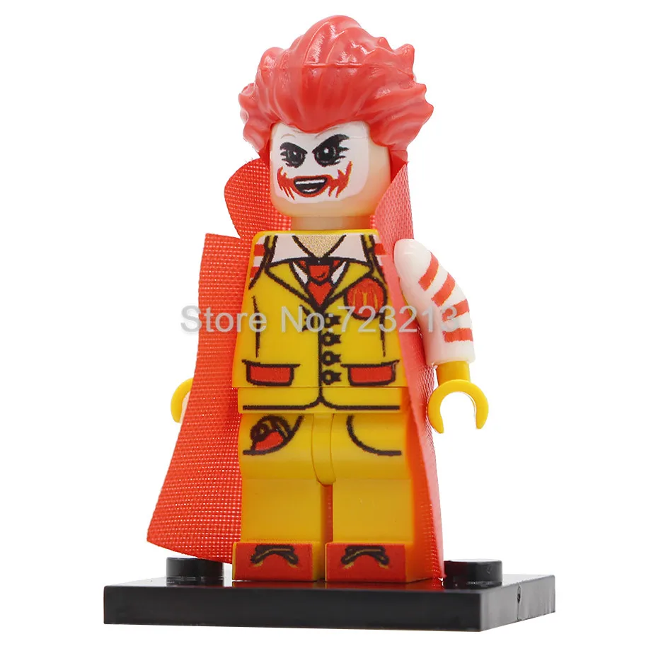 M Joker Супер герой фильм Пятница 13-й хедхантер фигурка полиция Джокер зомби Bgirl человек паук Строительные блоки модели кирпич комплект игрушки - Цвет: M Joker