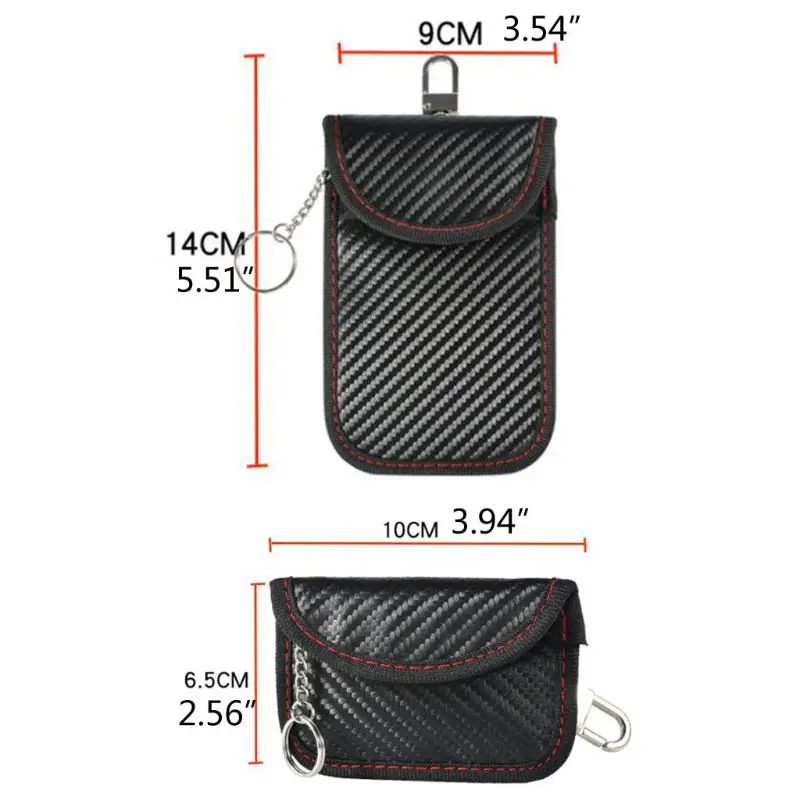 

Car Key Faraday Bag Anti Theft RFID Key Fob Security Box Signal Blocking Bag U50C
