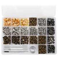 85 pcs leather snap fasteners kit 10mm 15mm metal button snaps press studs 4 installation tools snaps for clothes and leather