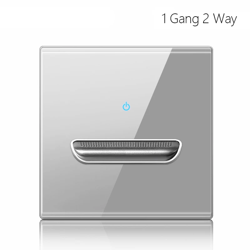 

Настенный выключатель с розеткой Atlantic серого цвета