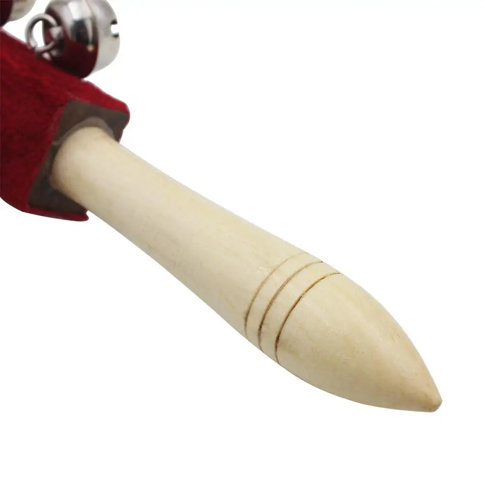 Ручной Колокольчик Guiro Stick Shaker из натурального дерева 21 колокольчик погремушка