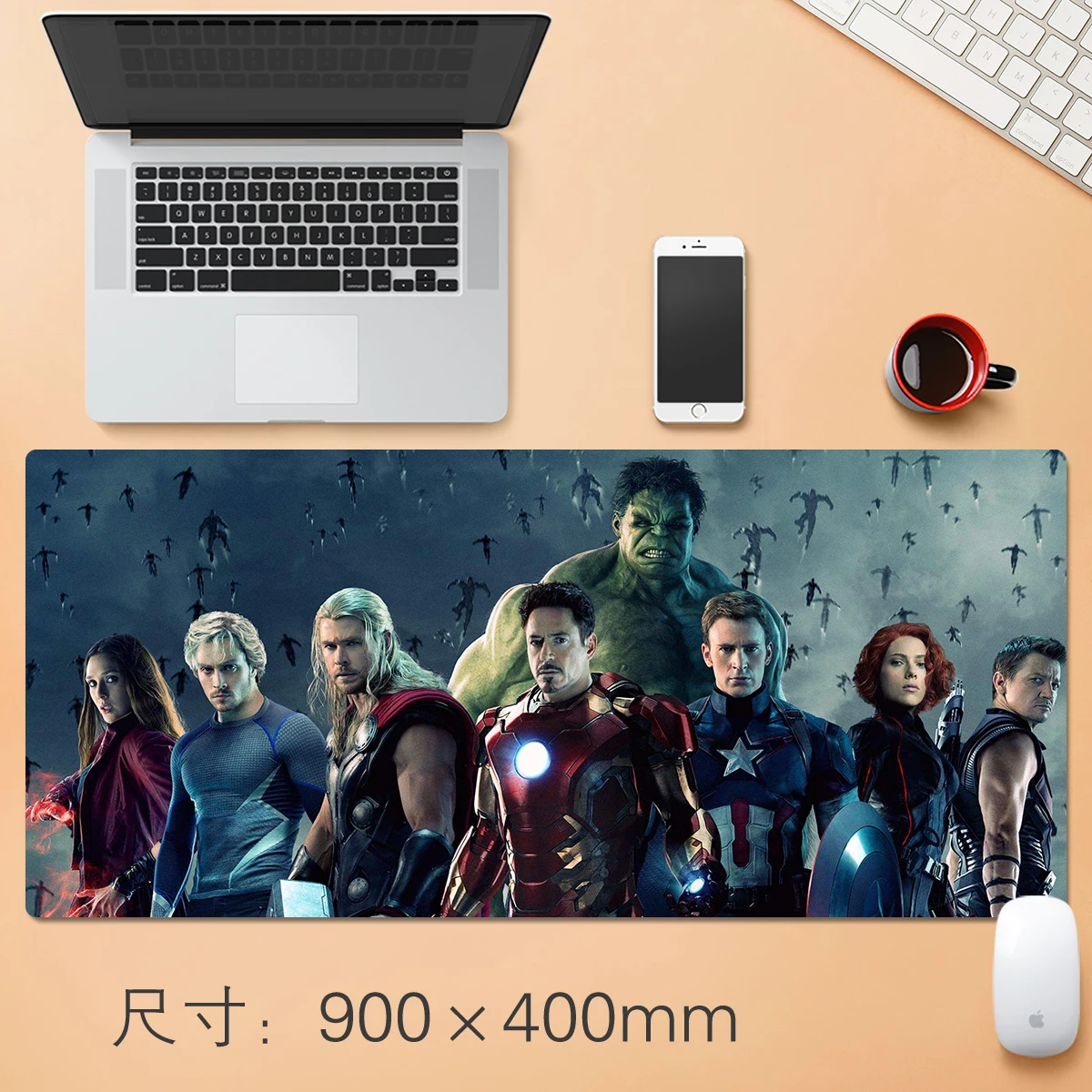 Компьютерный коврик для мыши Marvel DC Iron Man|Письменный набор| |